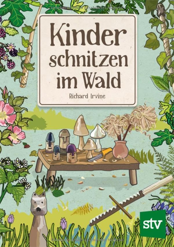 Irvine Kinder schnitzen im Wald